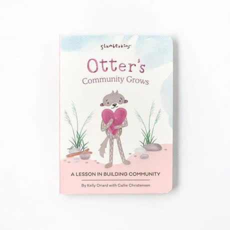 Otter Kin set featuring two board books about family connections and a plush otter companion toy.