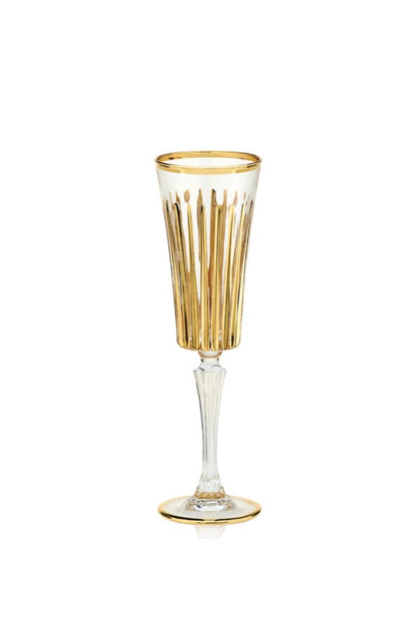 Round gold glass coaster with a polished metallic rim.