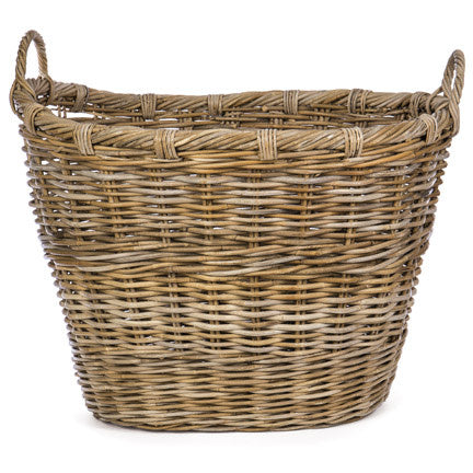 Oval Rattan Storage