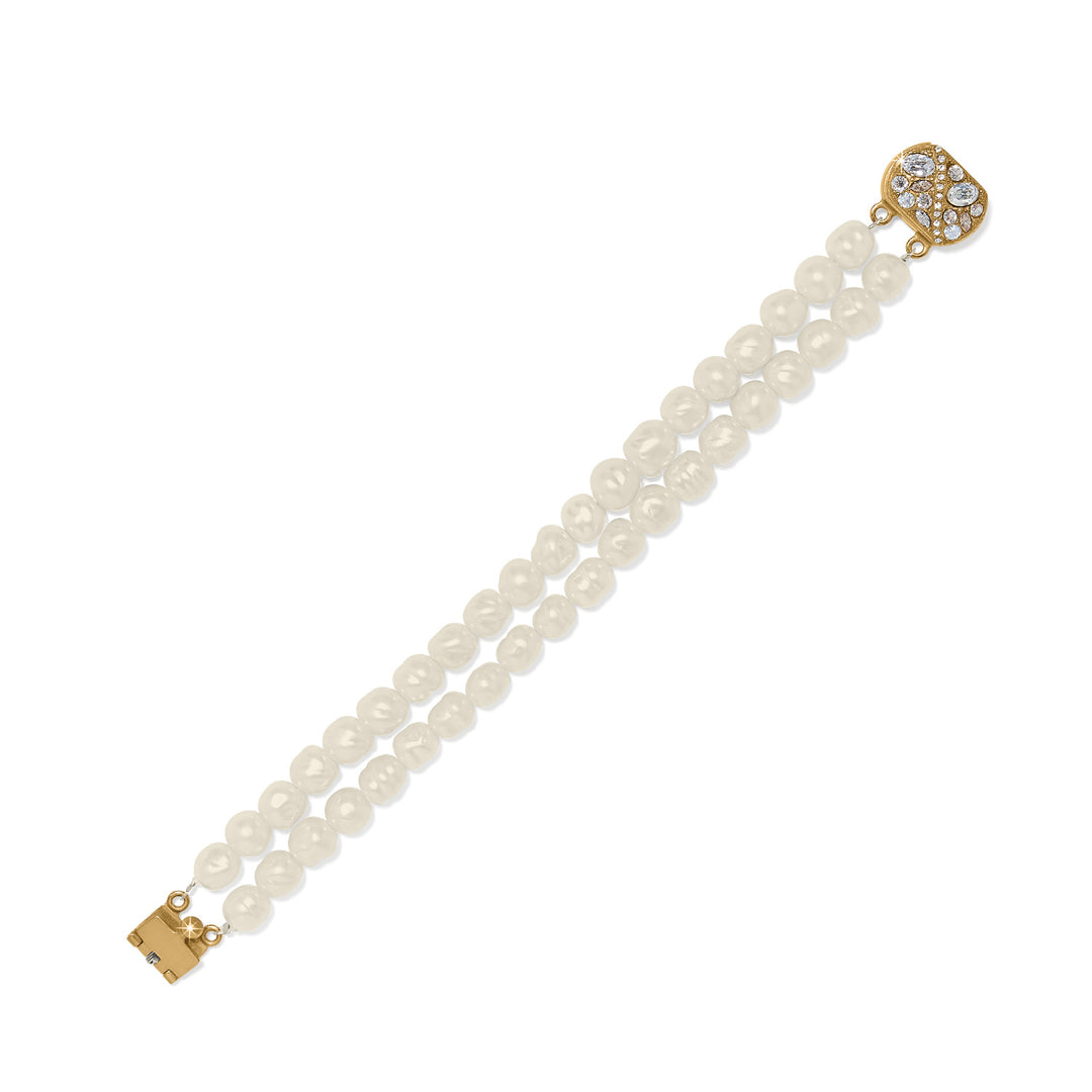 Trust Your Journey Double Pearl Stretch Bracelet