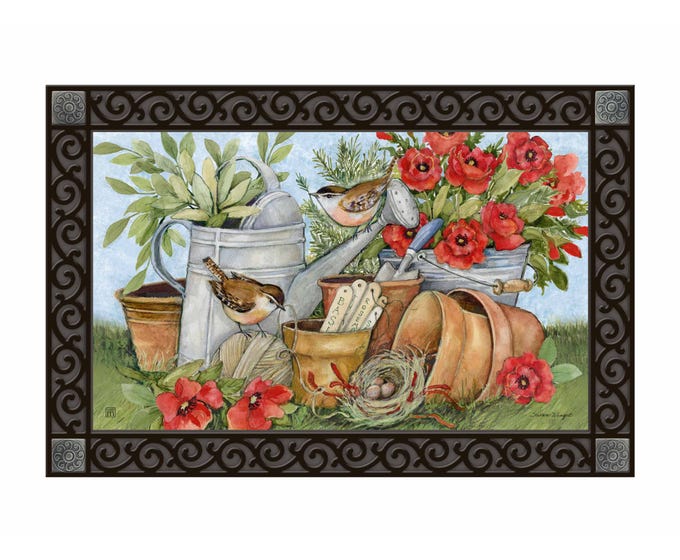 MatMate doormat tray insert with non-slip recycled rubber backing