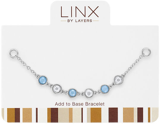 Silver Multi CZ & Air Blue Opal LINX Add-on