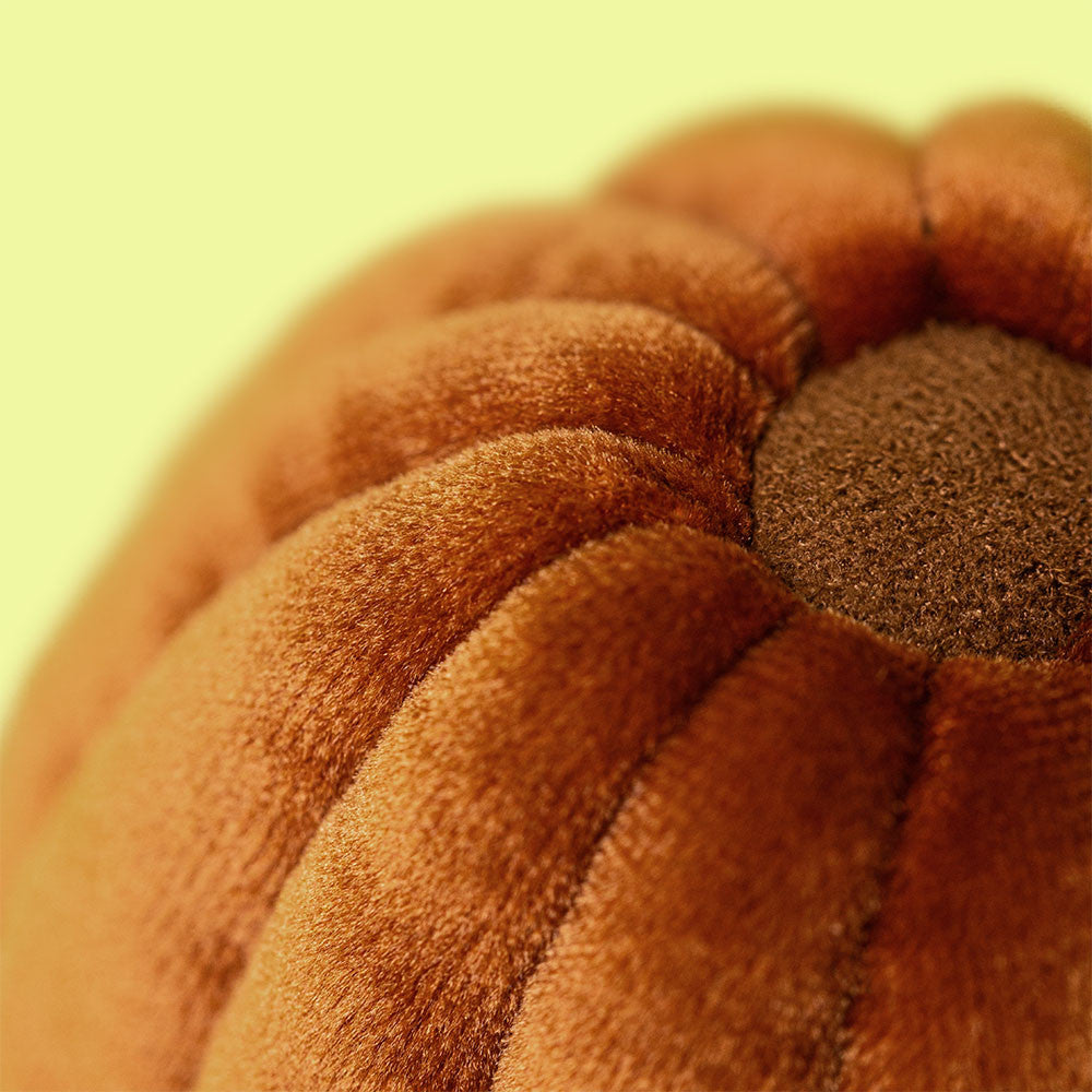 Amuseables Carole Canelé plush toy in beige polyester with a soft rounded silhouette and PE bean filling.
