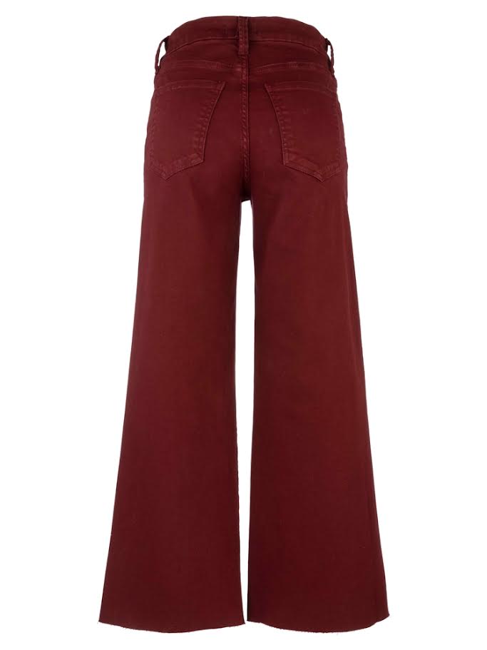 Meg High Rise Fab Ab Wide Leg Raw Hem