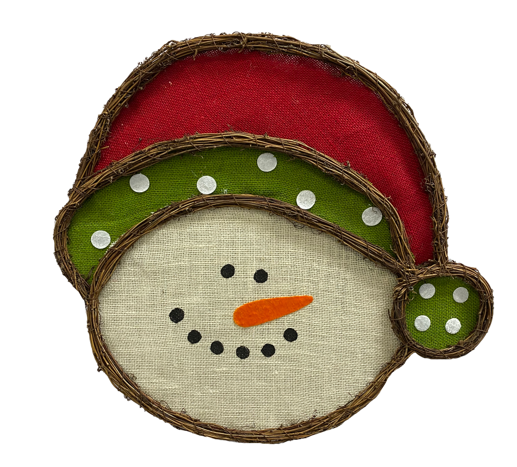 Snowman Twig Form decorative accessory with natural twig texture in white finish.