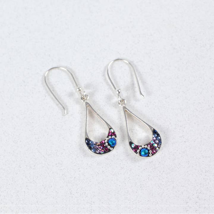 Petite Long Drop Hoop Earrings