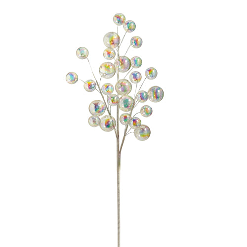 Iridescent Ball Ornament Spray