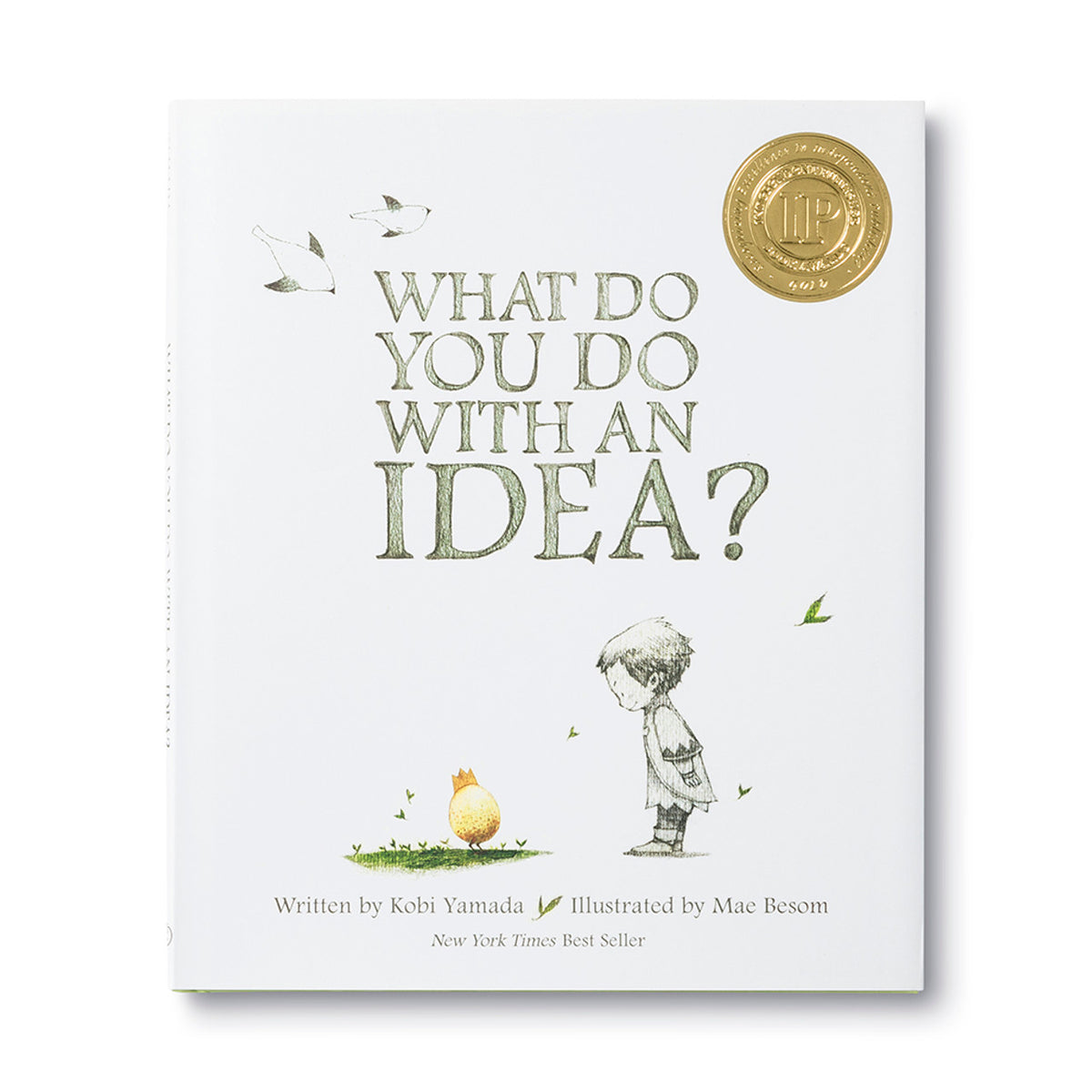 Hardcover children's book titled What Do You Do With an Idea in a light-colored jacket.