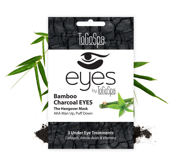 Bamboo Charcoal EYES by ToGoSpa, 3 under eye treatments for puffiness with collagen and vitamins.