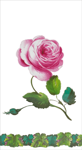 White triple-ply paper guest towel with subtle printed design