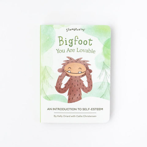 Bigfoot You Are Lovable board book by Slumberkins, an introduction to self-esteem.
