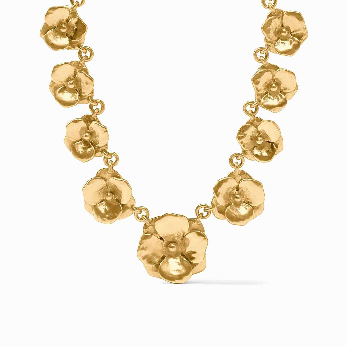Adjustable gold-plated demi necklace with lobster clasp closure.
