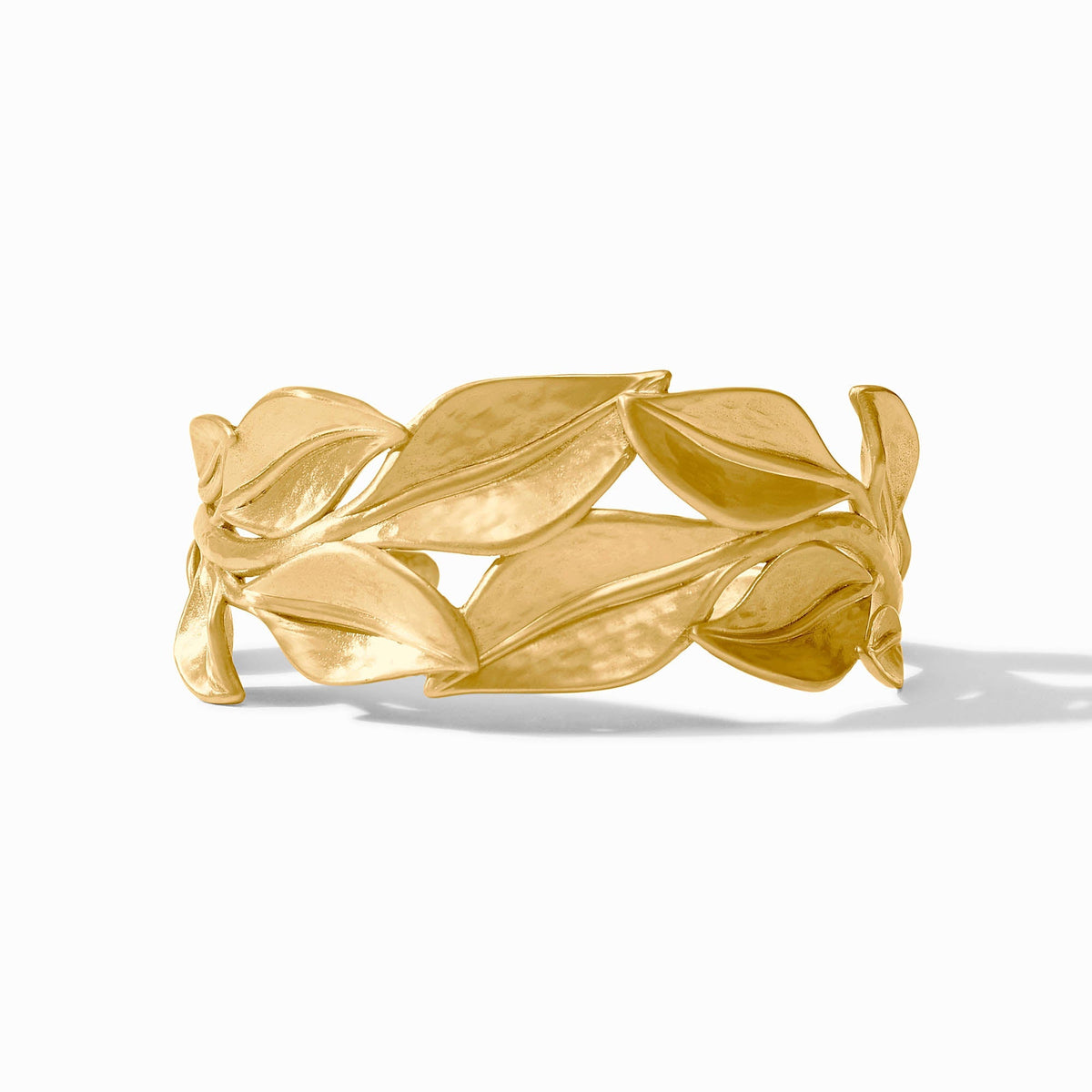 Willow Cuff bracelet in silver-tone metal with an open oval link silhouette.