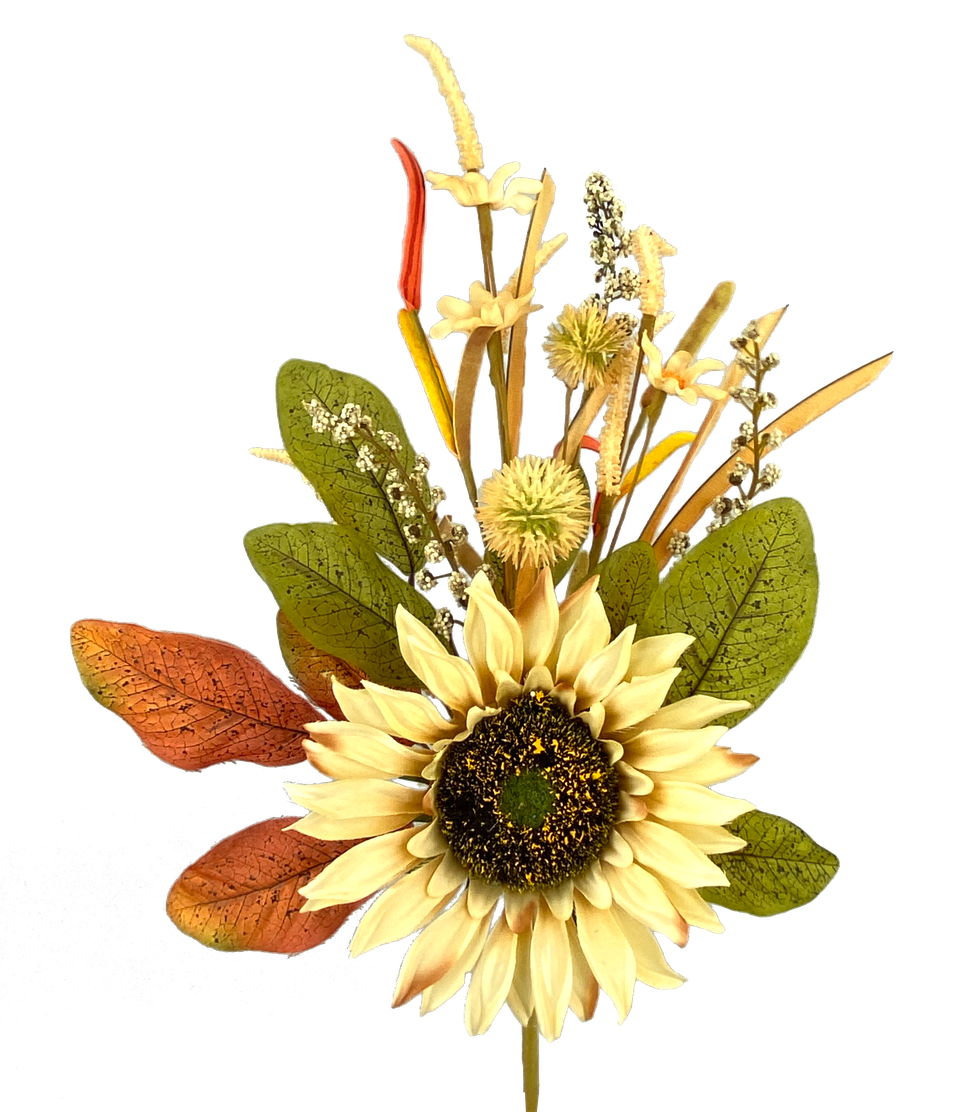 Sunflower Pom Pom Pick