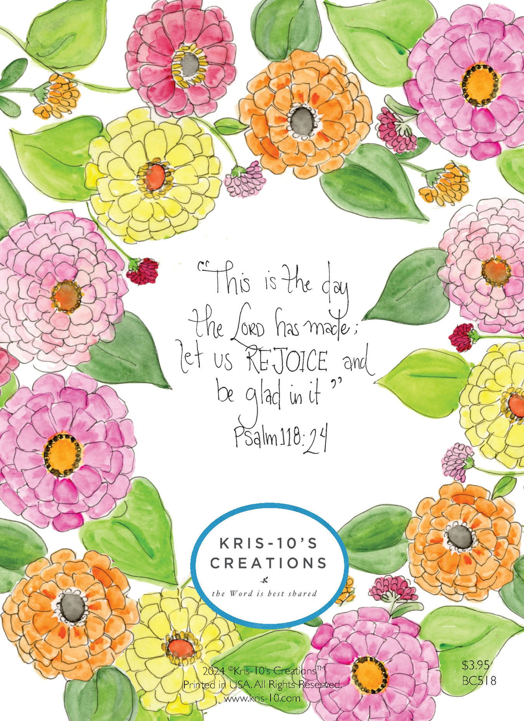 Birthday Zinnias Card