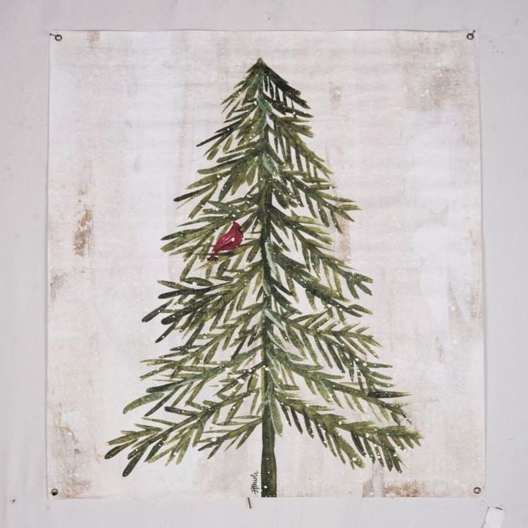 Paper Cardinal Tree Wall Art