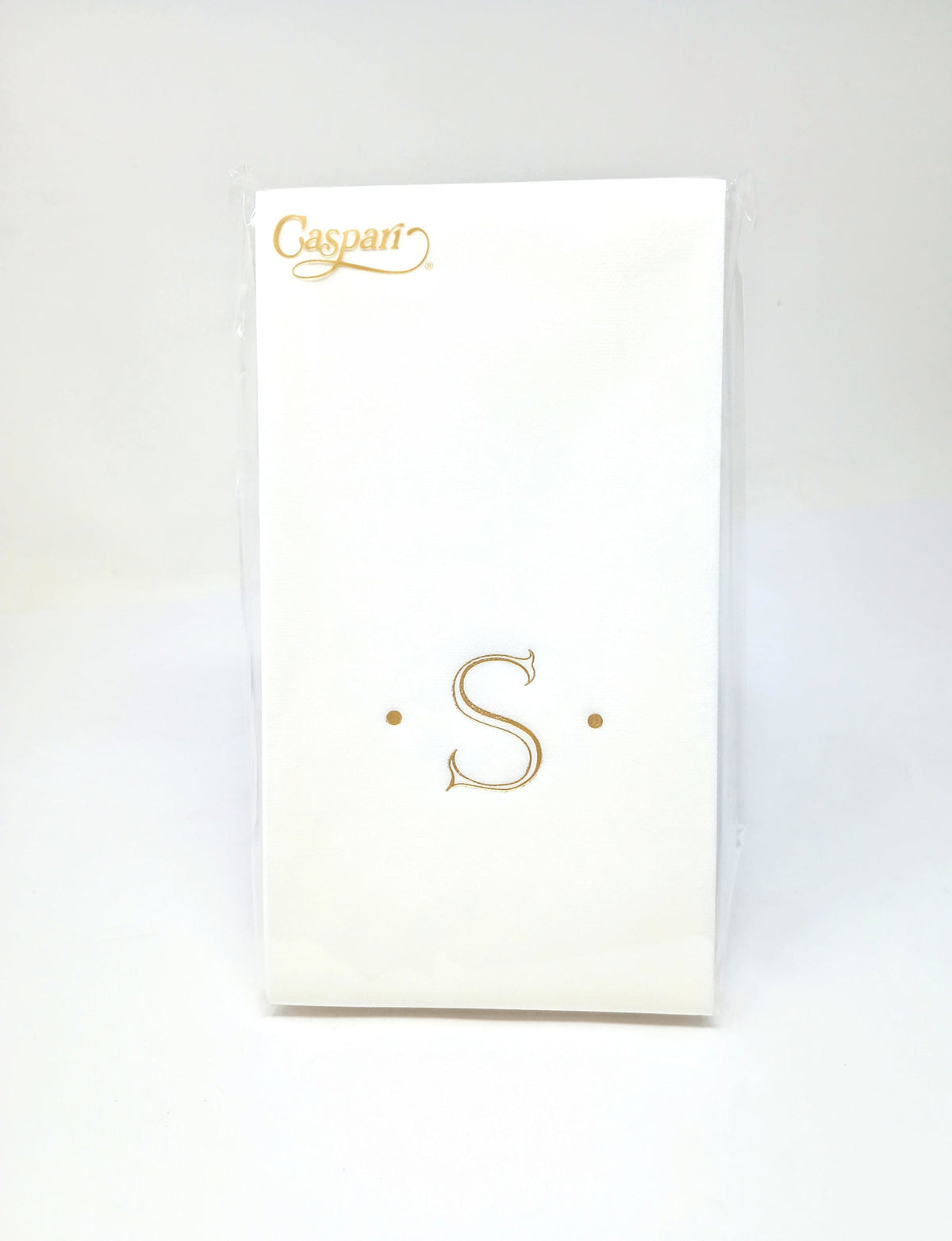 White paper linen guest napkin with a subtle textured fabric-like pattern.