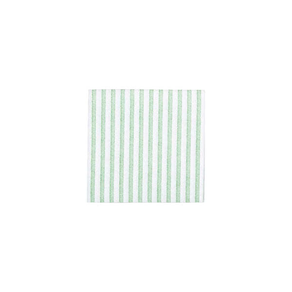 Pack of twenty Capri green spunlace paper cocktail napkins with a dot pattern.