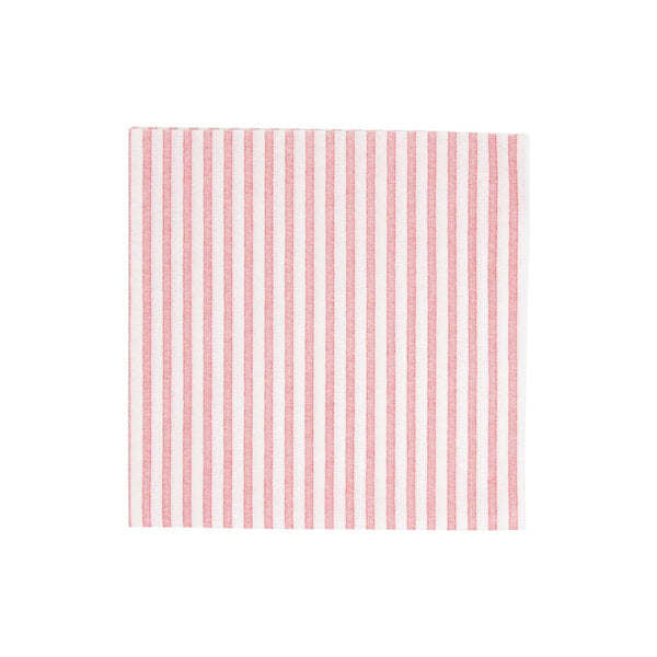 Red dot-patterned spunlace paper dinner napkins folded into a square shape.