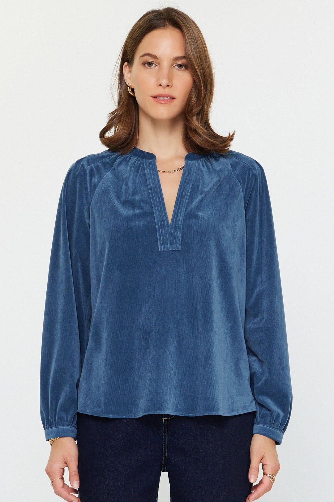 Abigail Fine Corduroy Long Sleeve Top