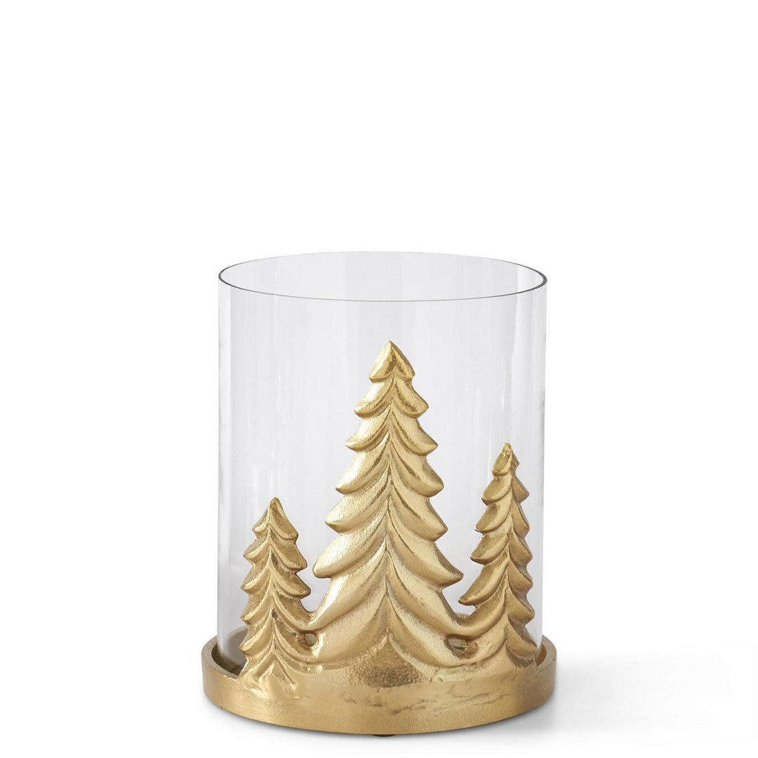 Gold Metal Christmas Tree Hurricanes