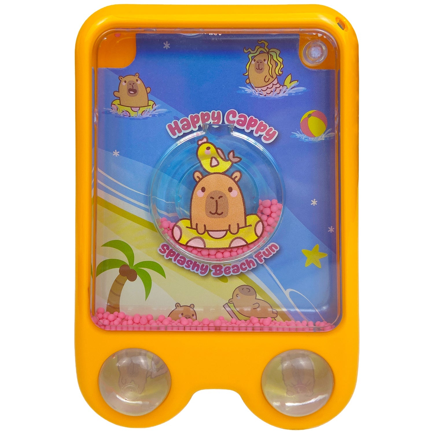 Capybara Water Games: a pocket-sized toy featuring capybaras playing in water.