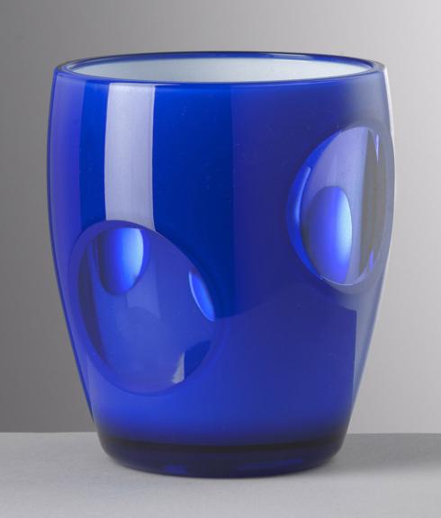 Clear acrylic fisheye tumbler with a wide circular opening.