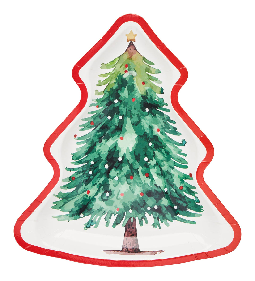 Tree Salad Plate Merry and Bright