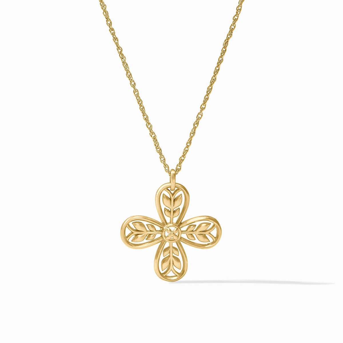 Adjustable Justine necklace with a pendant measuring 1.3 inches.