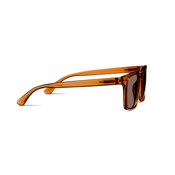 Shasta Reading Sun sunglasses with polycarbonate frames in green ombre smoke gradient polarized lenses and spring hinges.