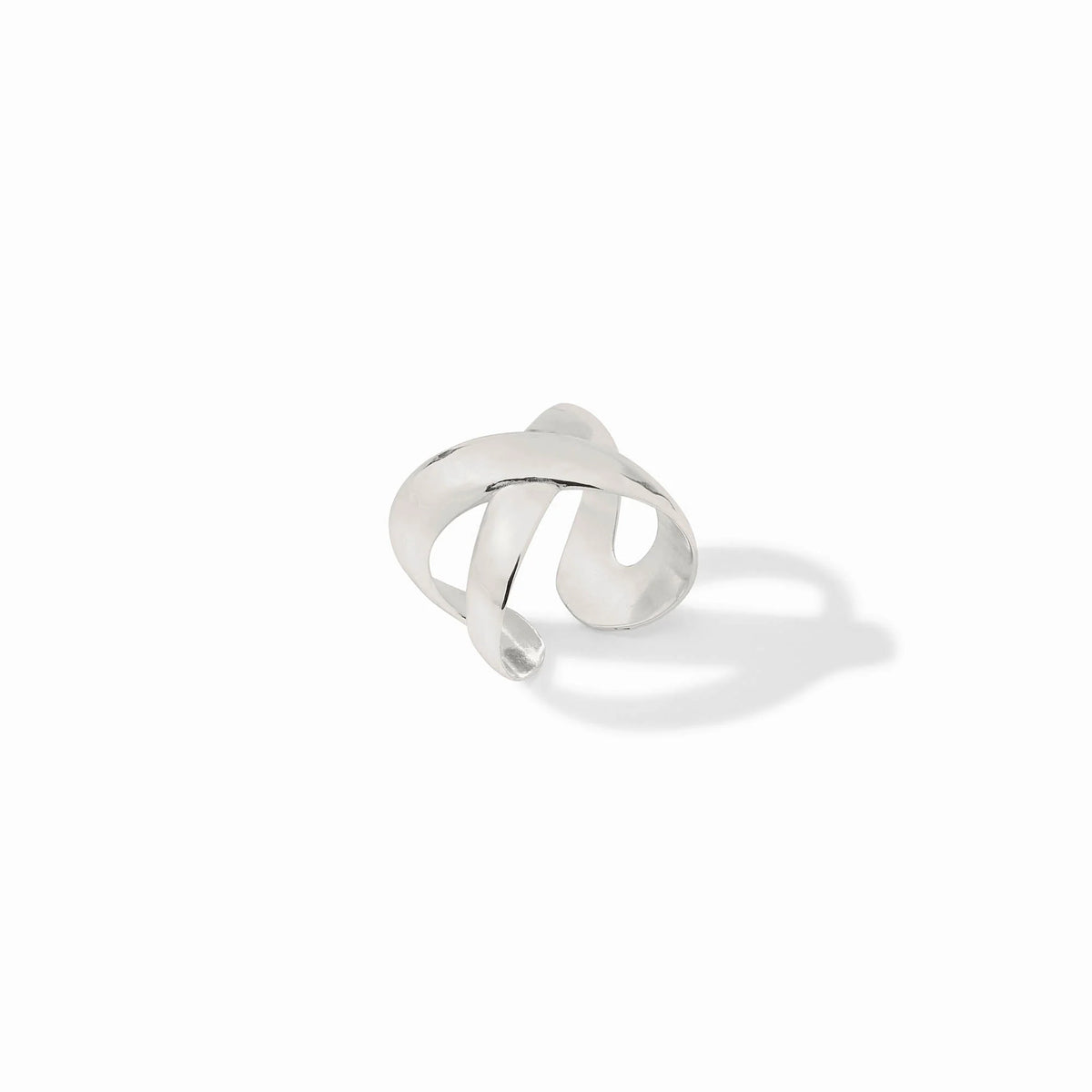 Silver Catalina X ring with adjustable sizing