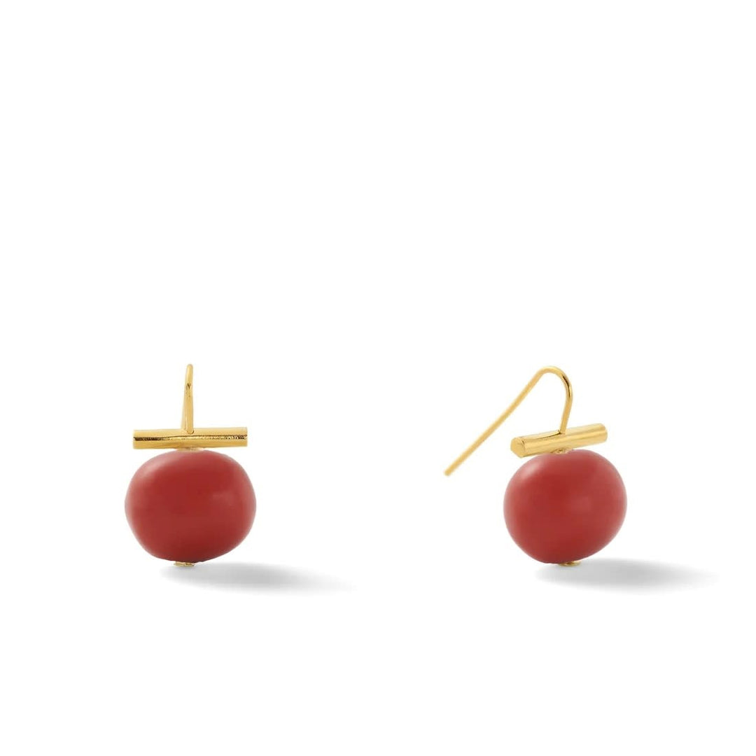 Medium Pebble Pearl Ear Wire