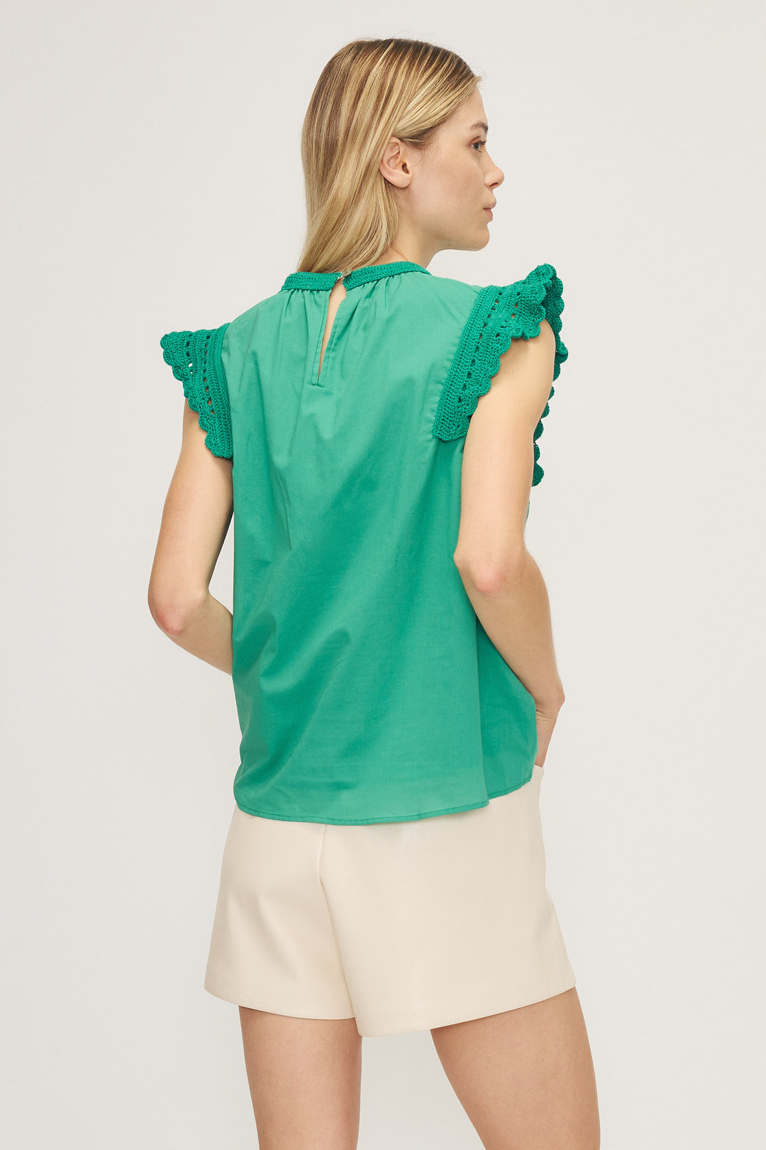 Jolene Top With Crochet