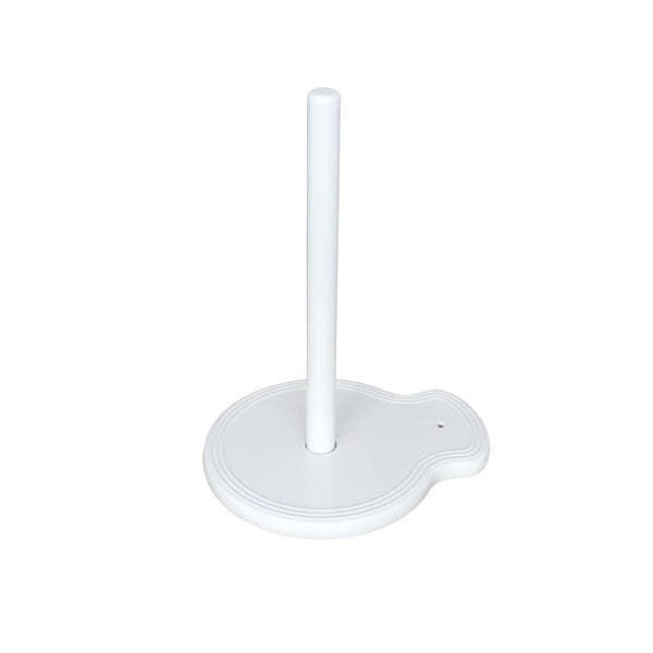 Pinstripe melamine paper towel holder with vertical stripes