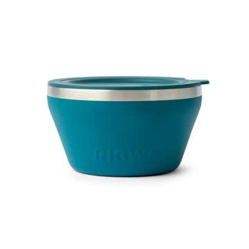 Stainless steel Fresh Bowl with spill-proof lid in marine blue
