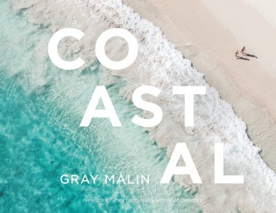 Gray Malin Coastal book cover featuring aerial photography of US beaches in gray tones.