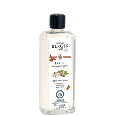 Lampe Berger recharge refill bottle with white cap containing isopropanol fragrance oil.