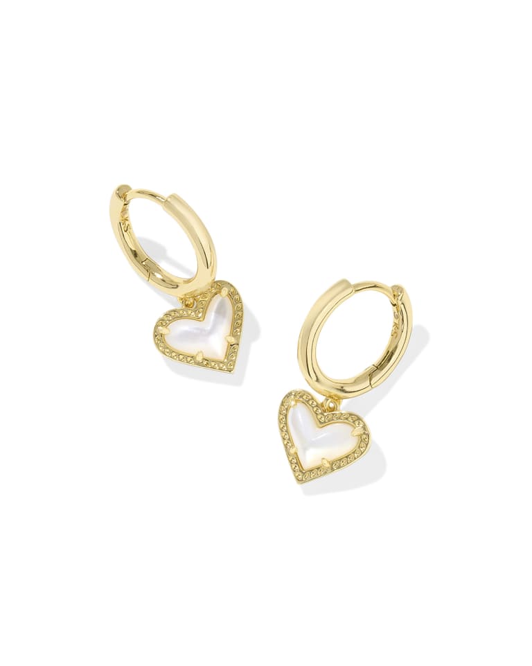 Ari Heart Huggie Earrings