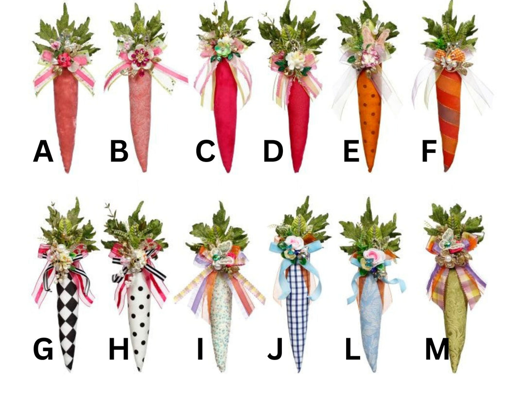 Jeweled Embellished Carrot - SOLD INDIVIDUALLY