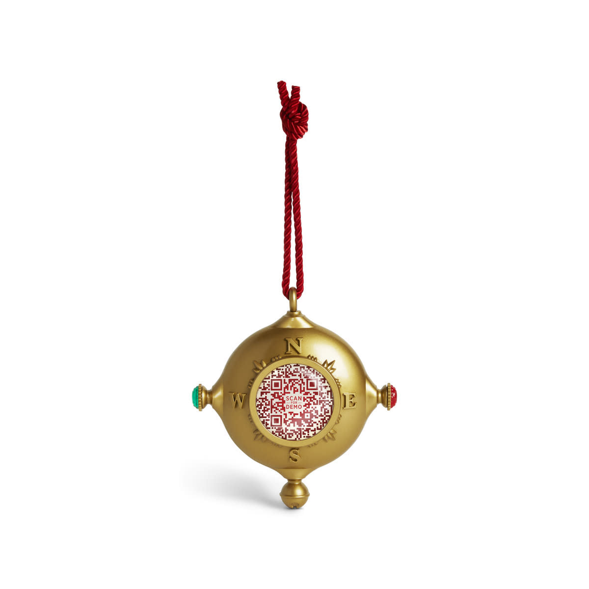 Red Santa's Kindness Ornament & Journal measuring approximately 2.5 inches by 10 yards.