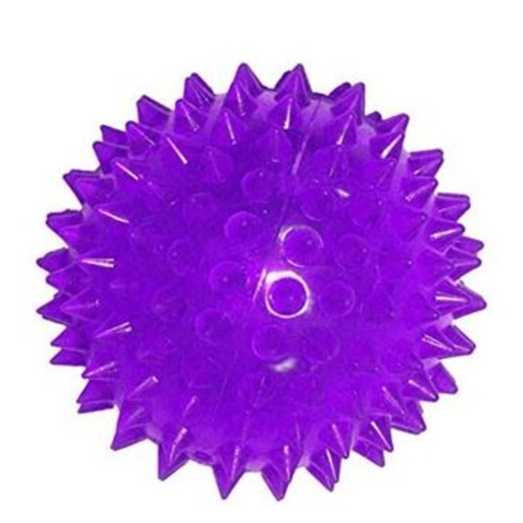 Flashing Spiky Ball Bouncy Squeezy toy with colored lights