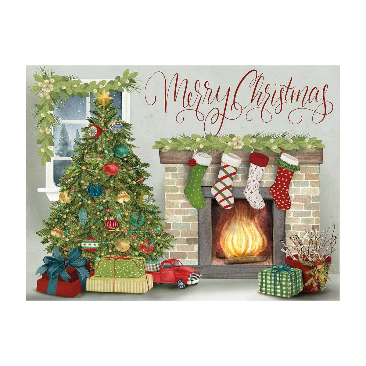 Packaging for Pop-Up Christmas Cards featuring traditional holiday designs with a three-dimensional pop-up interior.
