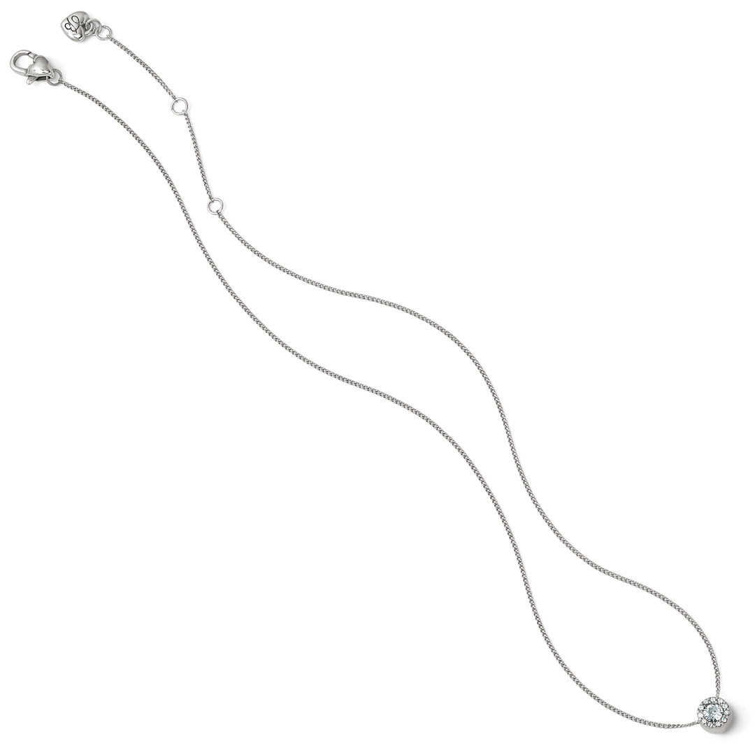 Illumina Mini Solitaire Necklace Silver