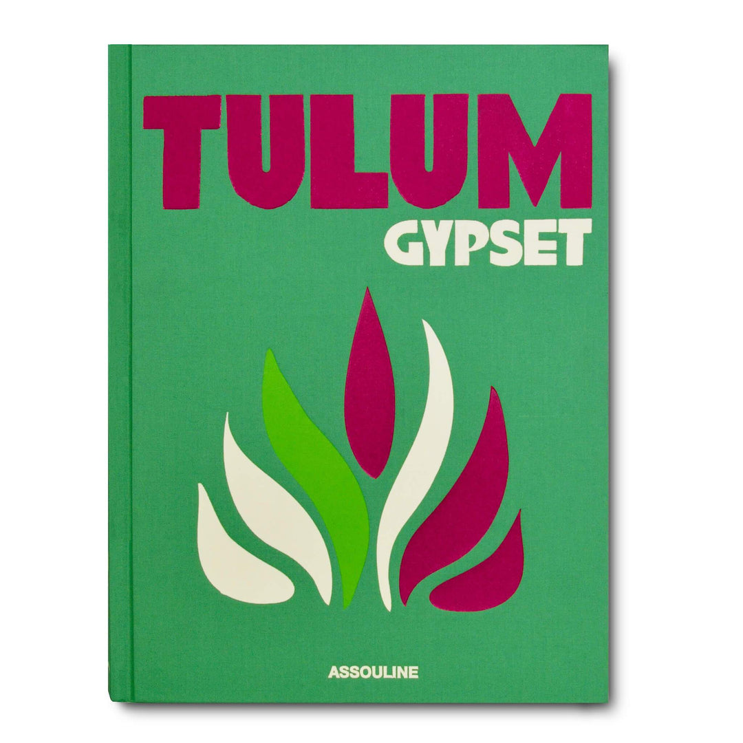 Hardcover book titled Tulum Gypset with cloth binding.