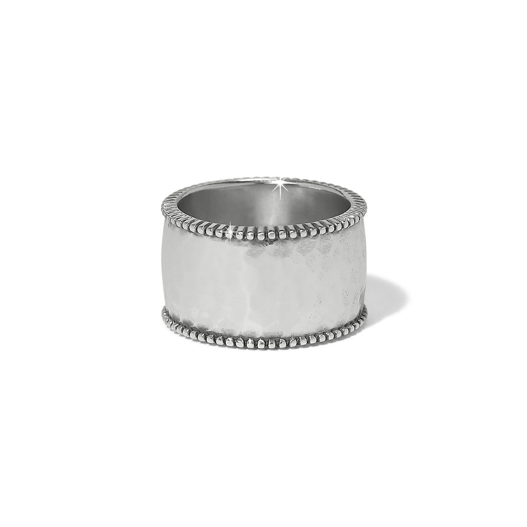 Pretty Tough Gem Aqua Wide Band Ring