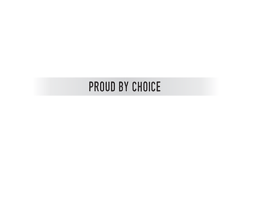 "Proud By Choice" Silver Embracelet
