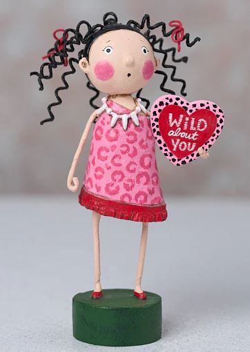 Lori Mitchell Wild About You polyresin figurine in a natural finish with an abstract silhouette.