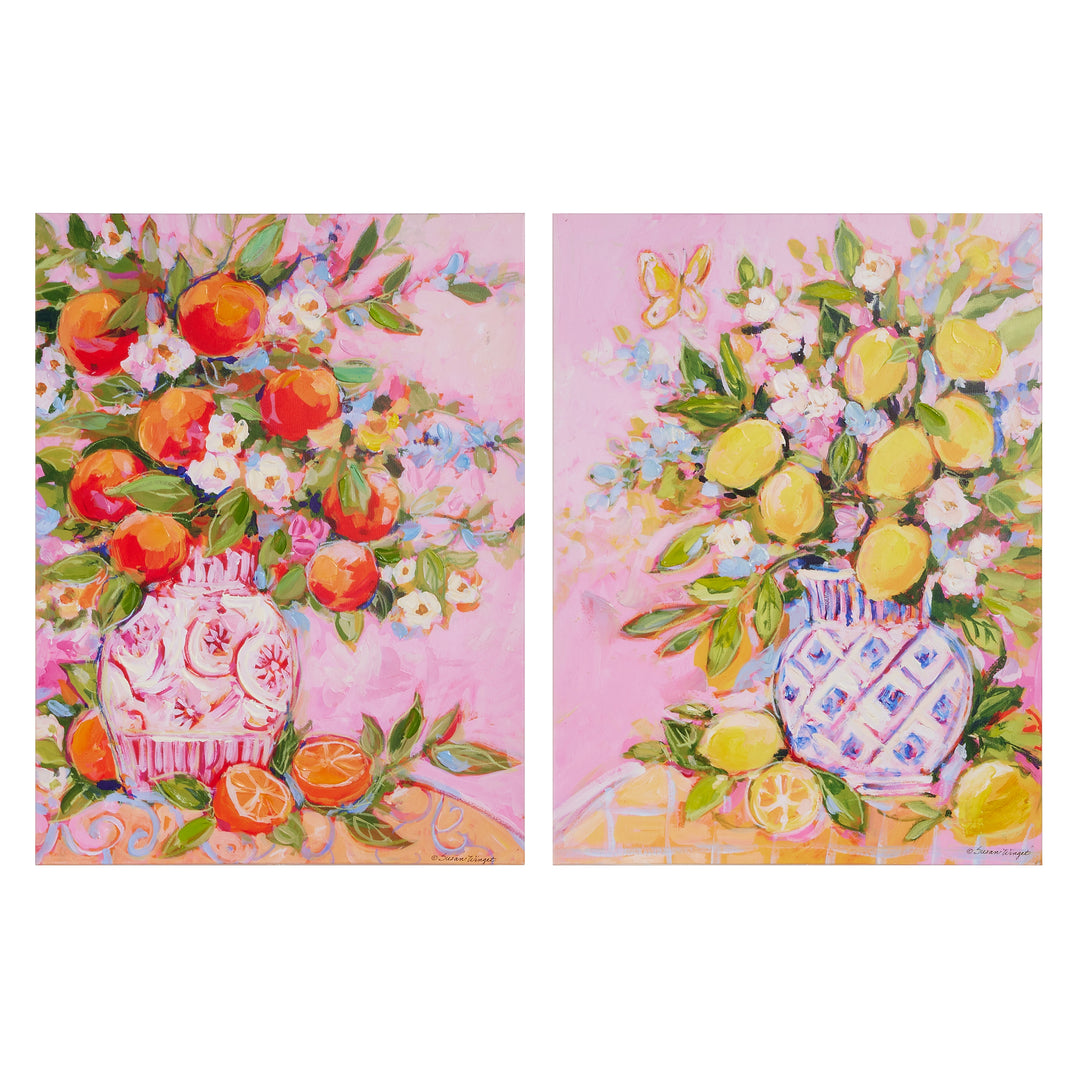 24" Citrus Bouquet Wall Art - Sold Individually