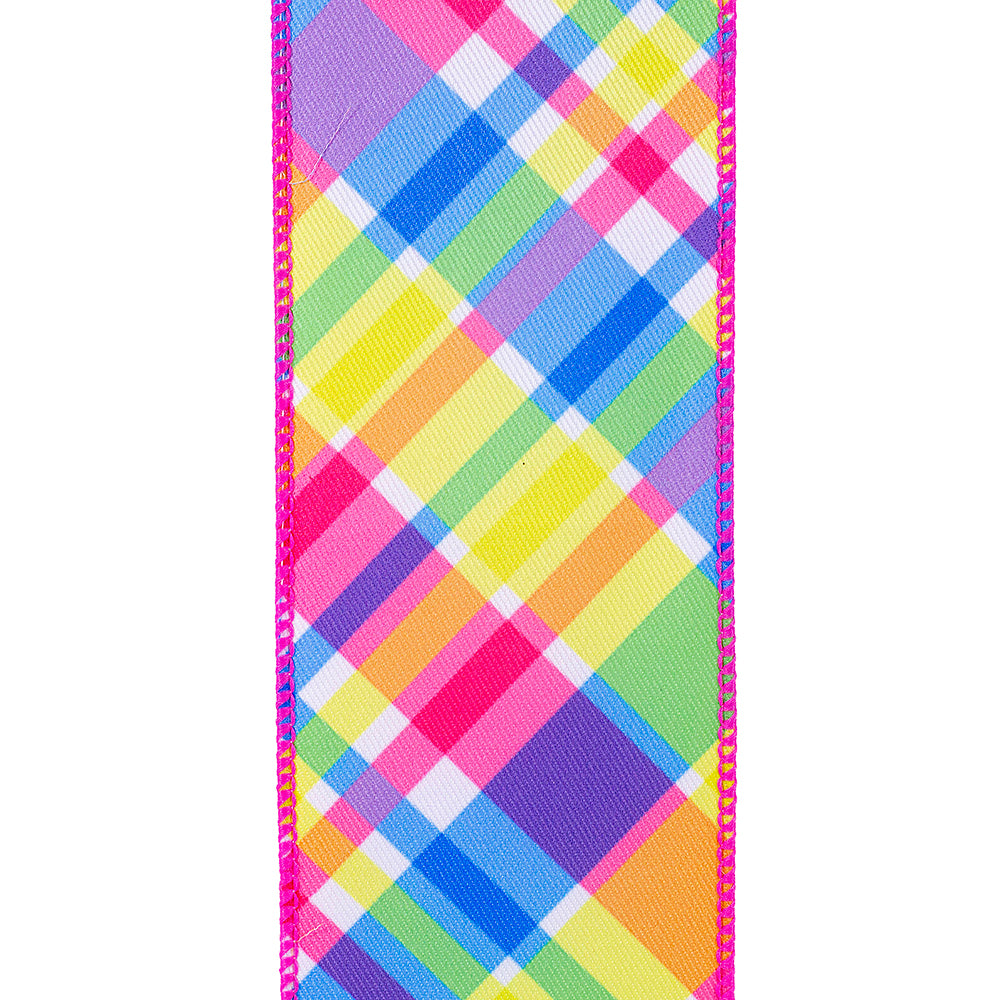 Plaid diagonal bright wired edge fabric roll with polyester material