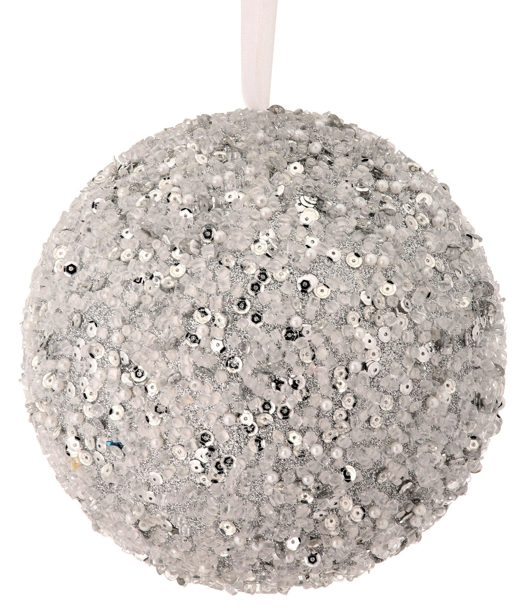 6" Sequin/Bead/Glitter Ball Ornament